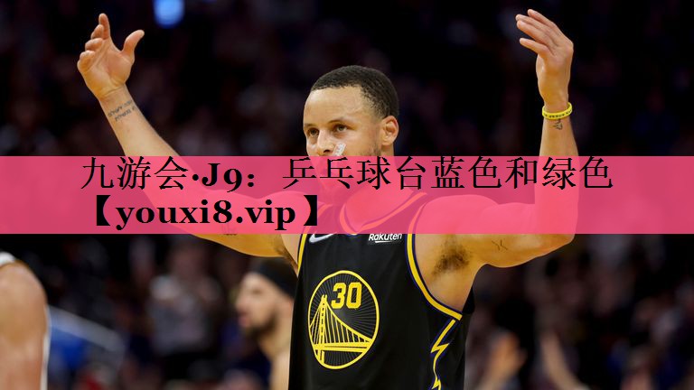 乒乓球台蓝色和绿色